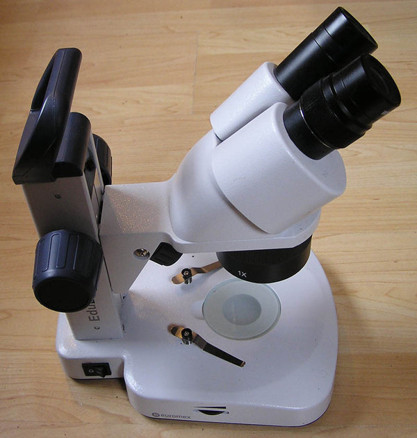 Stereo-Mikroskop HPS 124 - 10x/20x/40x, LED-Beleuchtung, Akkubetrieb möglich